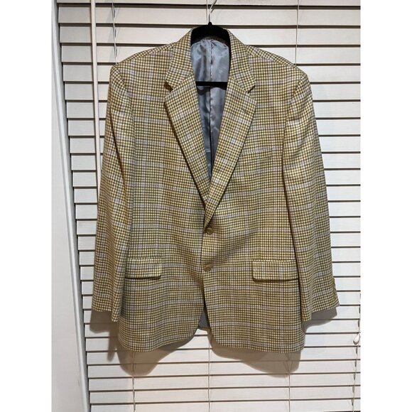 Hickey Freeman Wool Silk Linen Blend Blazer‎ Sport Coat - Size 44R - Picture 1 of 6